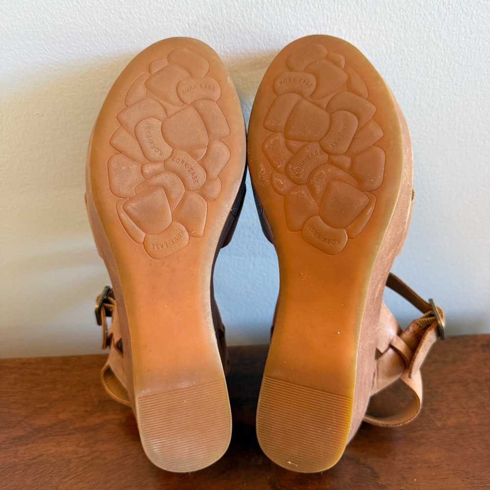 Kork-Ease Ava Wedge Sandals Women's Size 10 Tan - Picture 6 of 8
